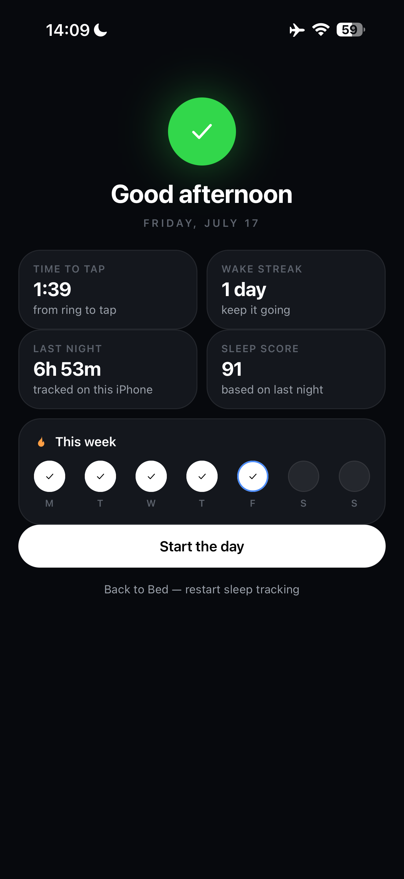 Motion Key alarm — dismiss with your Key