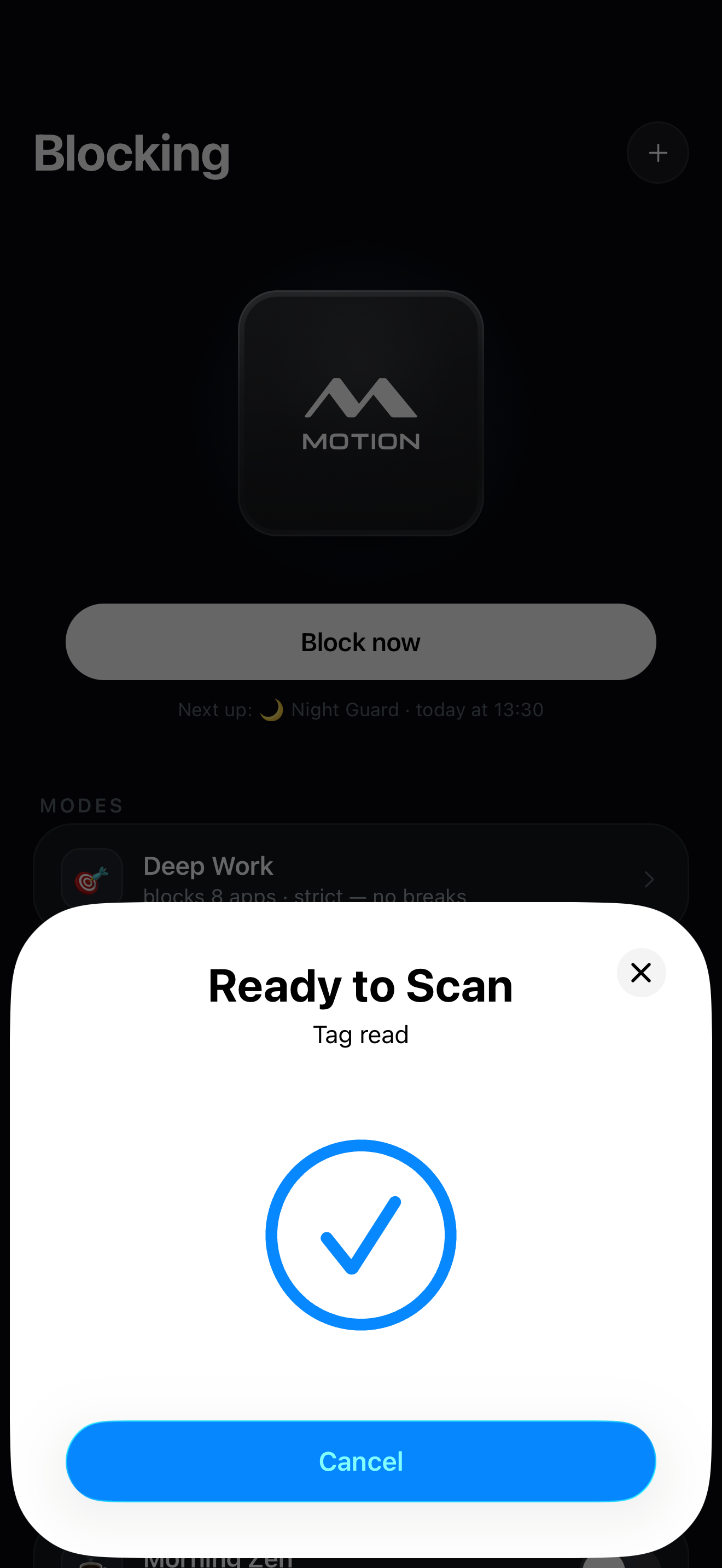 Unlocked — apps open