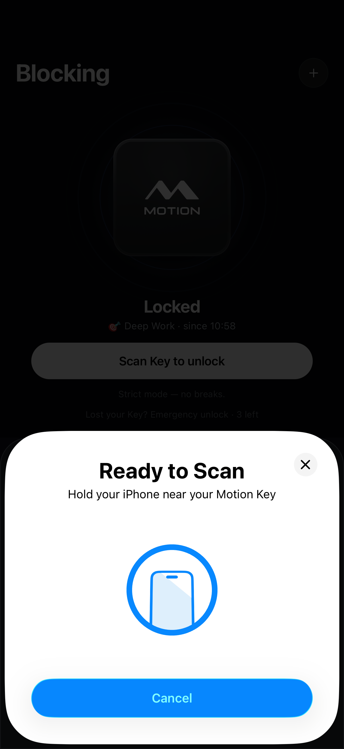 Ready to Scan — unlock your apps