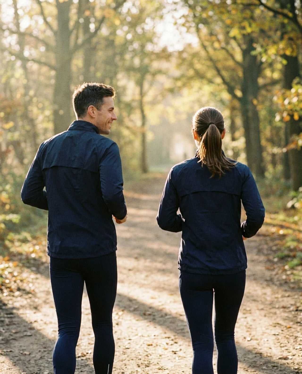 An early morning run
